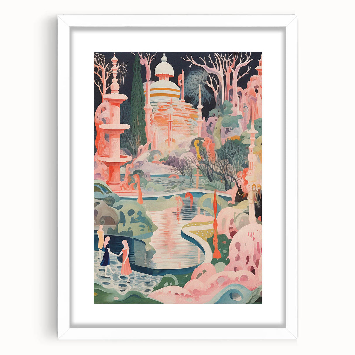 Electric Wall Art: Modern Electric Decor with Dreamy Abstract Landscape