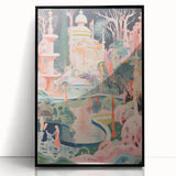 Electric Wall Art: Modern Electric Decor with Dreamy Abstract Landscape