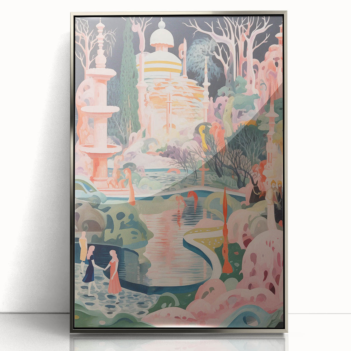 Electric Wall Art: Modern Electric Decor with Dreamy Abstract Landscape