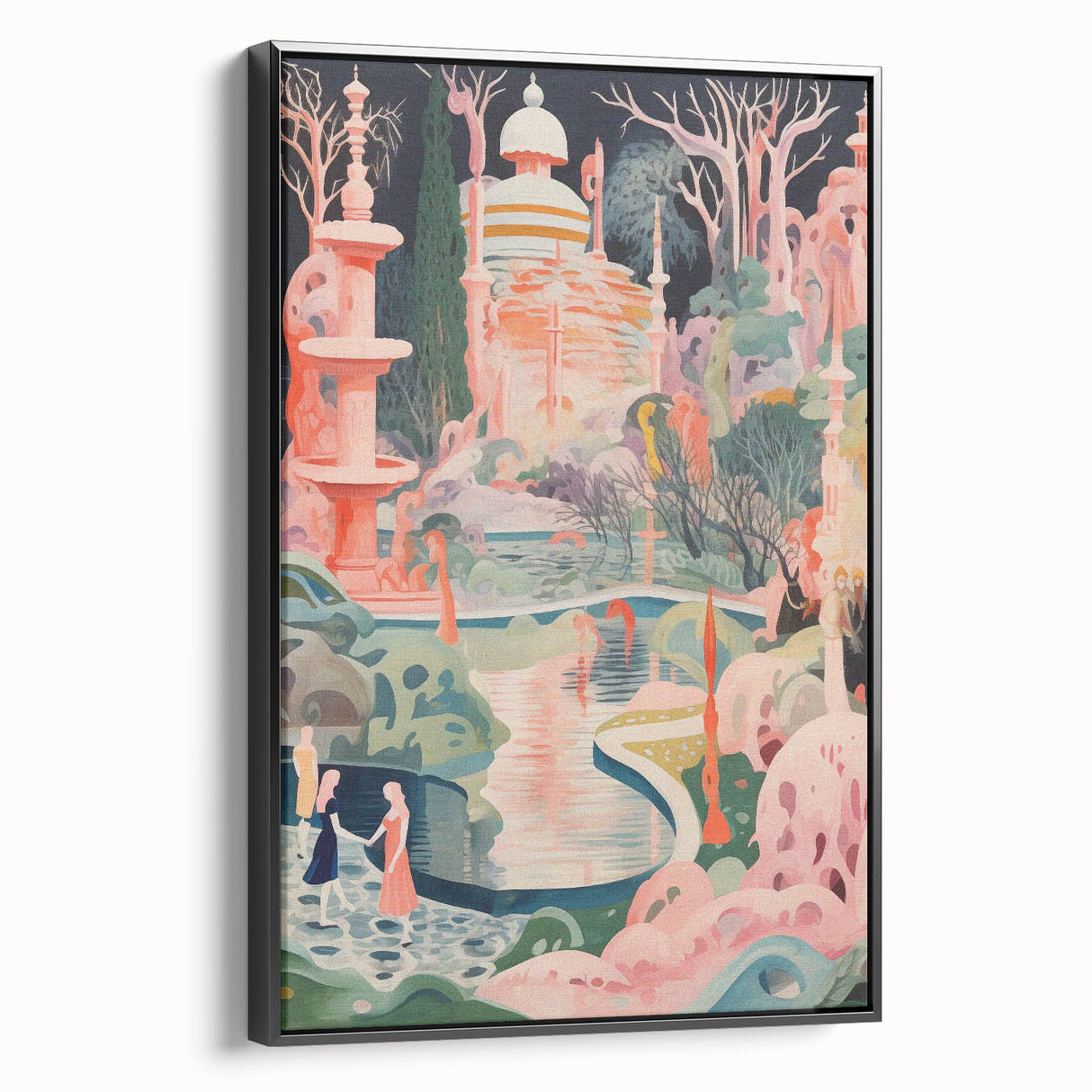 Electric Wall Art: Modern Electric Decor with Dreamy Abstract Landscape