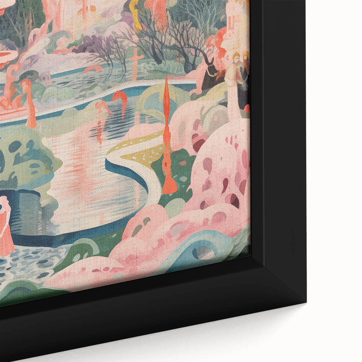 Electric Wall Art: Modern Electric Decor with Dreamy Abstract Landscape