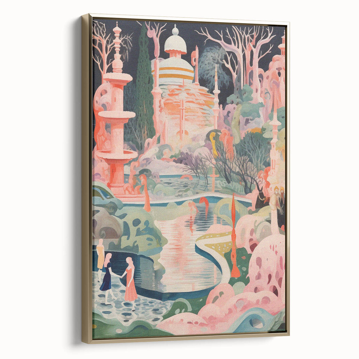 Electric Wall Art: Modern Electric Decor with Dreamy Abstract Landscape