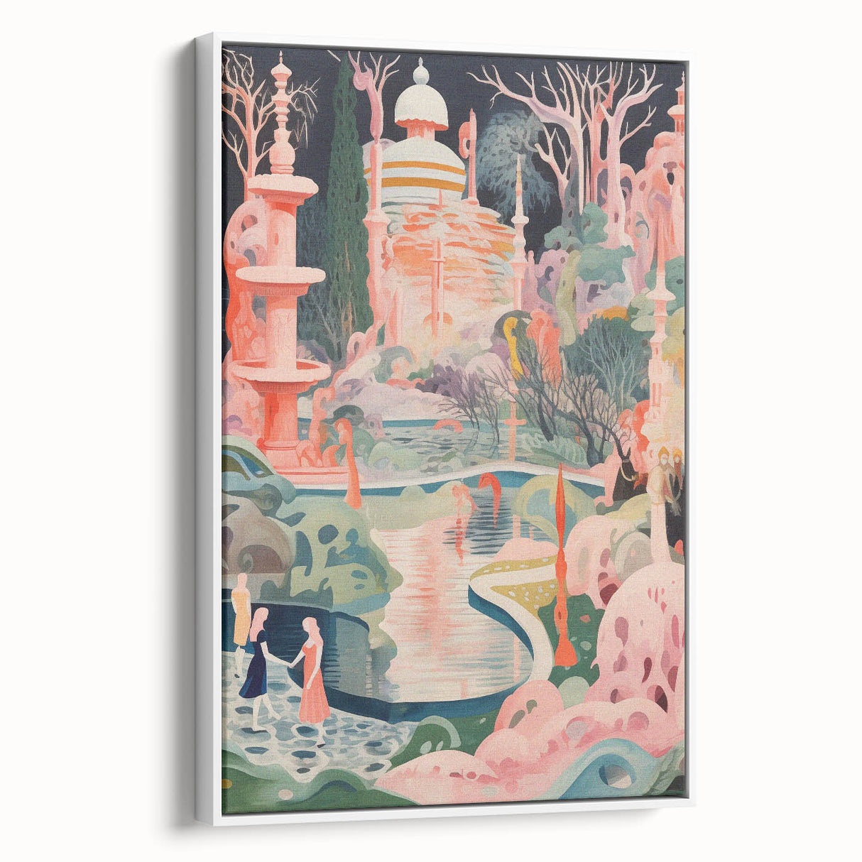 Electric Wall Art: Modern Electric Decor with Dreamy Abstract Landscape