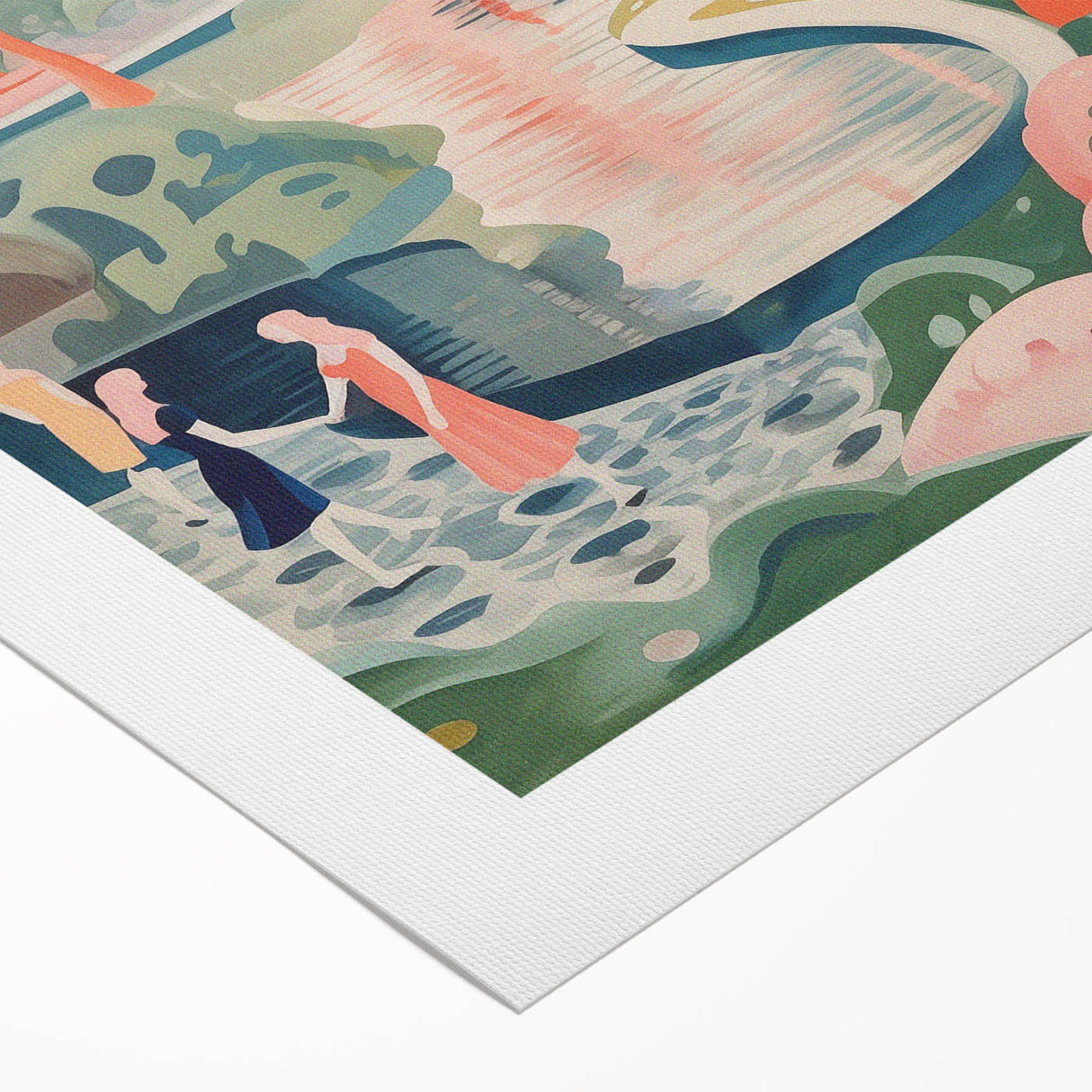 Electric Wall Art: Modern Electric Decor with Dreamy Abstract Landscape