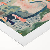 Electric Wall Art: Modern Electric Decor with Dreamy Abstract Landscape