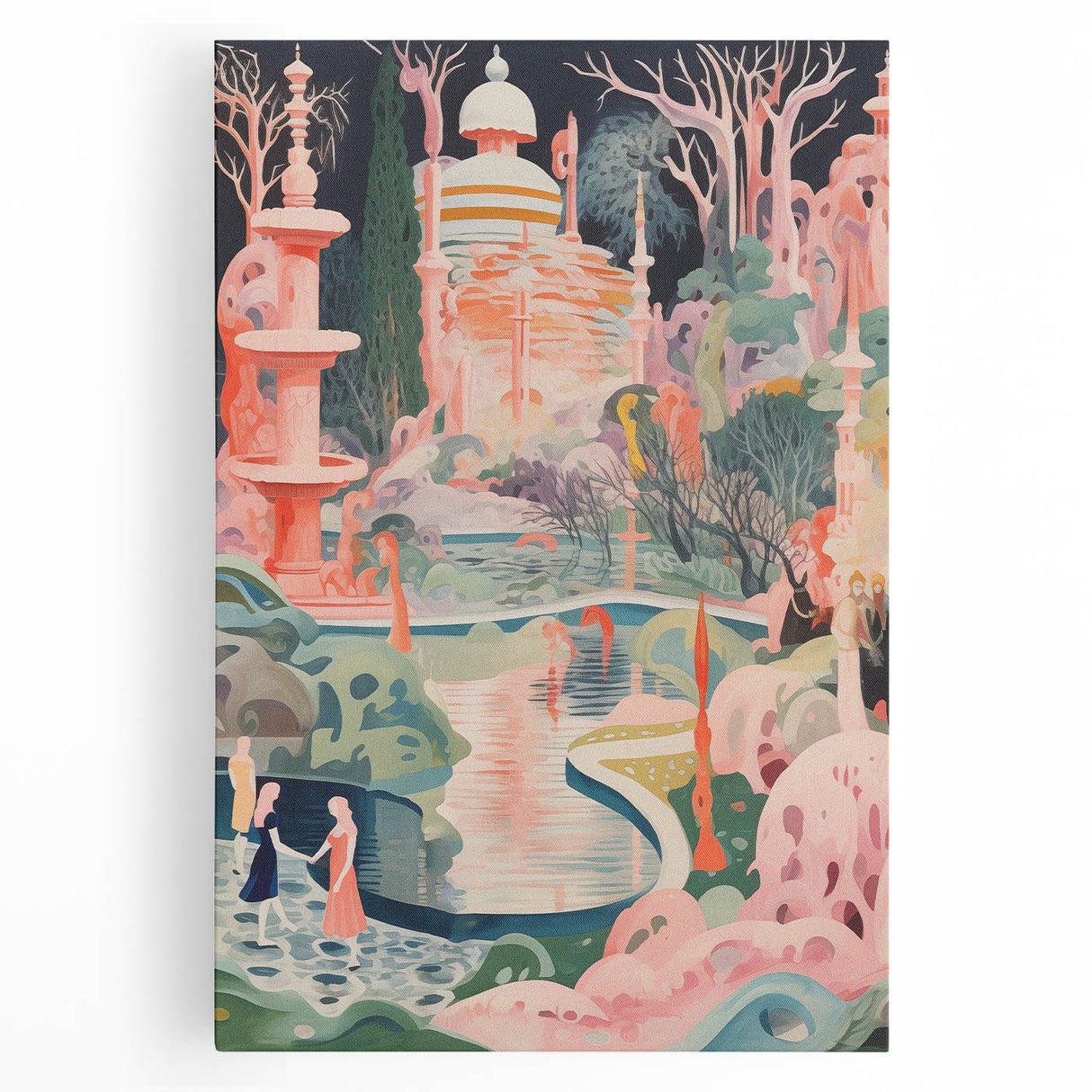 Electric Wall Art: Modern Electric Decor with Dreamy Abstract Landscape