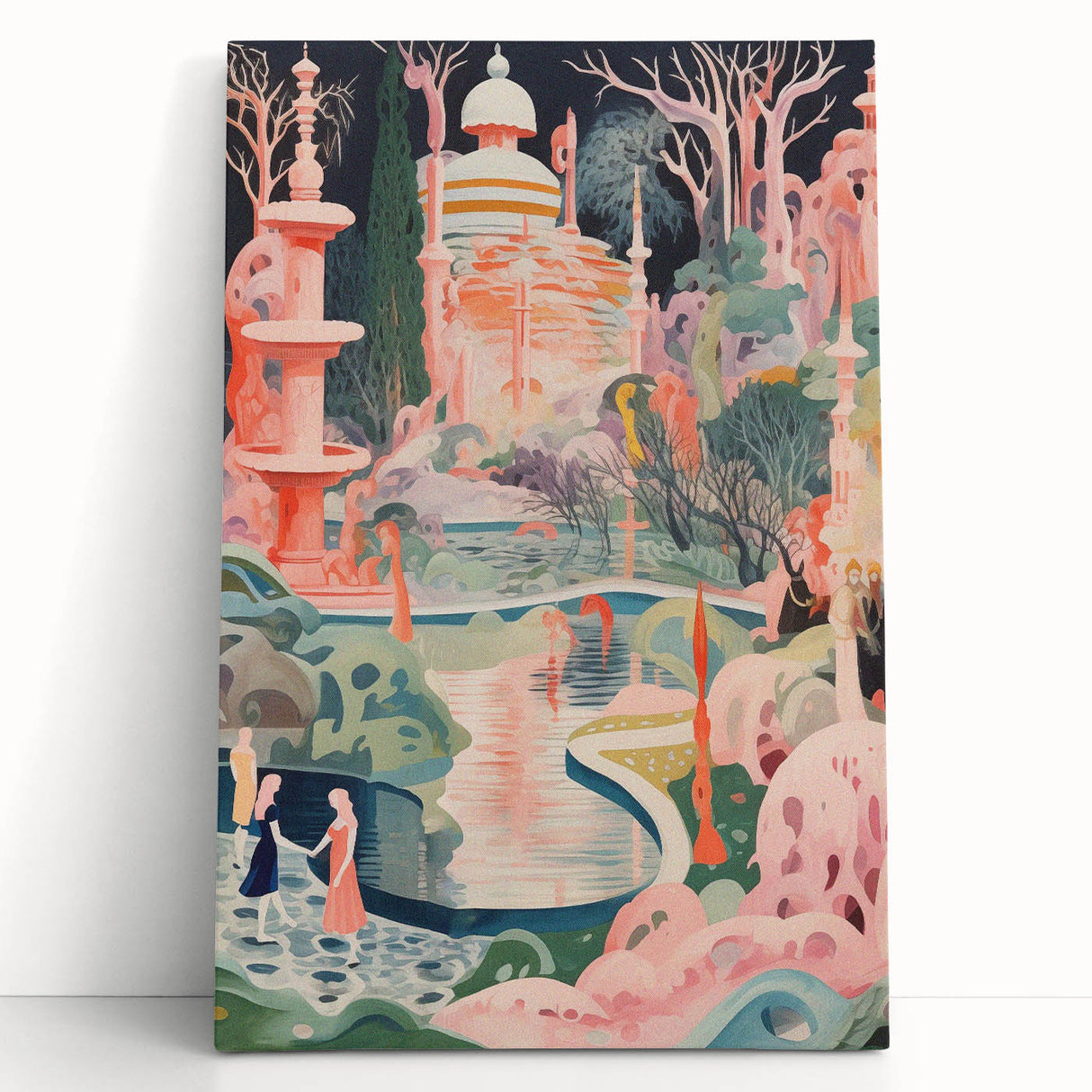 Electric Wall Art: Modern Electric Decor with Dreamy Abstract Landscape