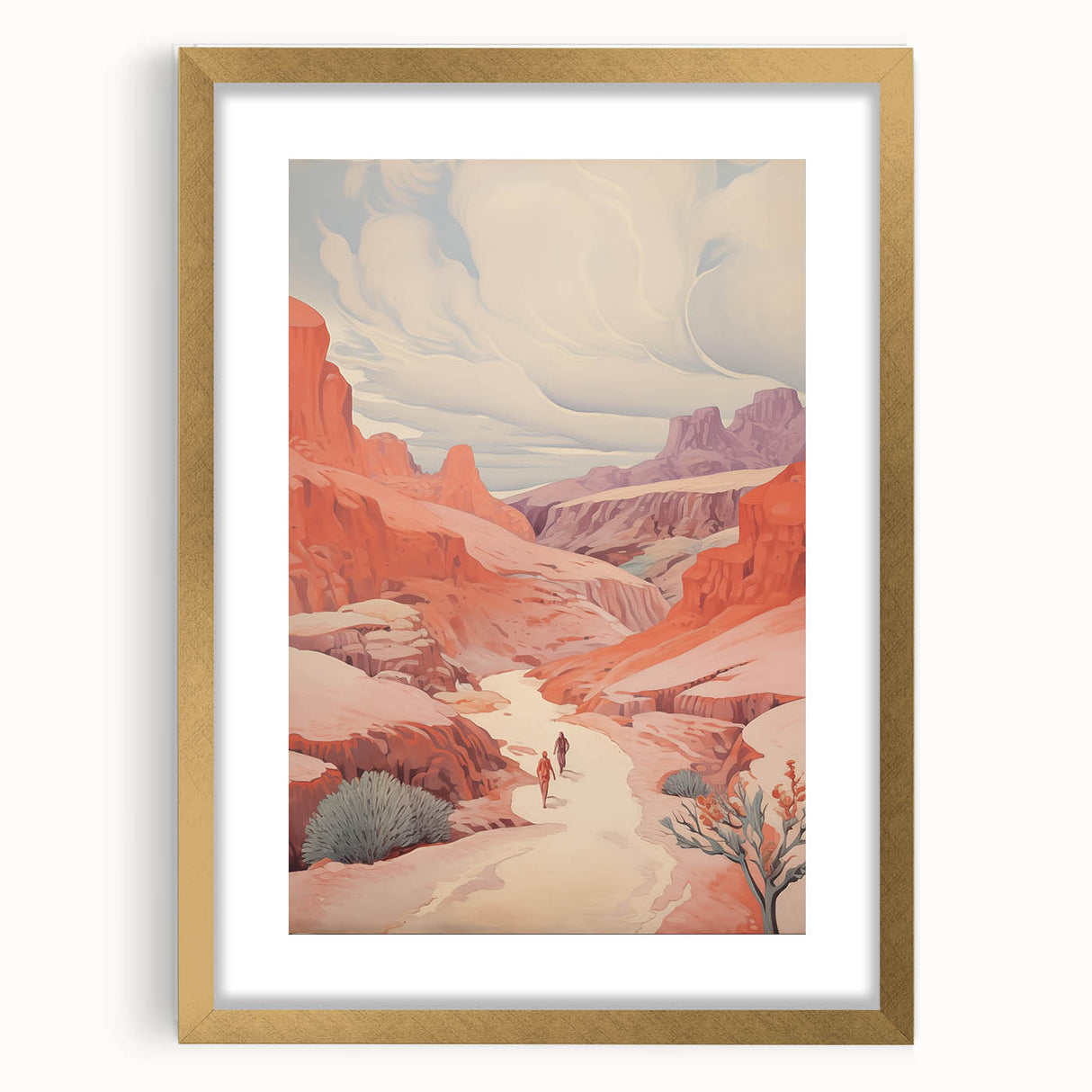 Electric Wall Art: Vibrant Desert Landscape - Modern Electric Decor
