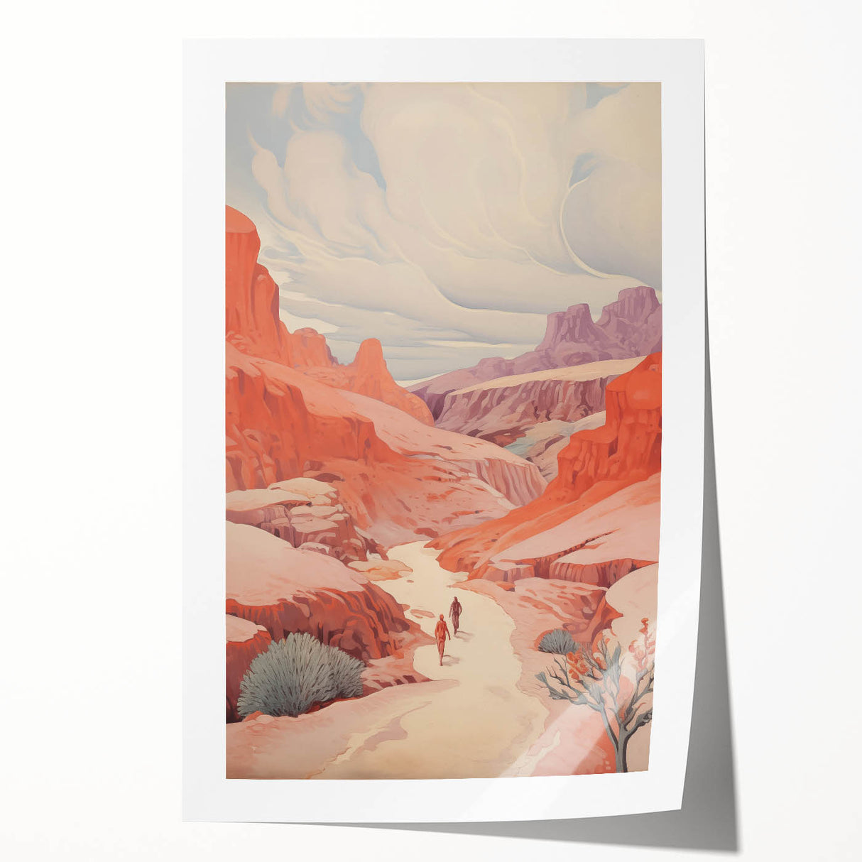 Electric Wall Art: Vibrant Desert Landscape - Modern Electric Decor