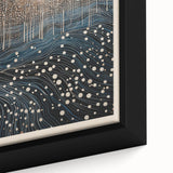 Electric Wall Art: Abstract Night Forest - Modern Electric Decor
