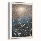 Electric Wall Art: Abstract Night Forest - Modern Electric Decor
