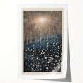 Electric Wall Art: Abstract Night Forest - Modern Electric Decor