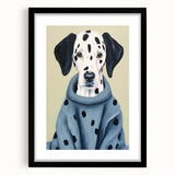 Electric Wall Art: Dalmatian in Cozy Sweater - Modern Electric Decor