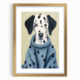 Electric Wall Art: Dalmatian in Cozy Sweater - Modern Electric Decor