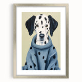 Electric Wall Art: Dalmatian in Cozy Sweater - Modern Electric Decor