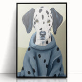 Electric Wall Art: Dalmatian in Cozy Sweater - Modern Electric Decor