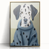 Electric Wall Art: Dalmatian in Cozy Sweater - Modern Electric Decor