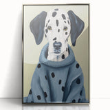 Electric Wall Art: Dalmatian in Cozy Sweater - Modern Electric Decor