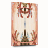 Electric Wall Art: Abstract Tropical Oasis - Modern Electric Decor