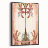 Electric Wall Art: Abstract Tropical Oasis - Modern Electric Decor