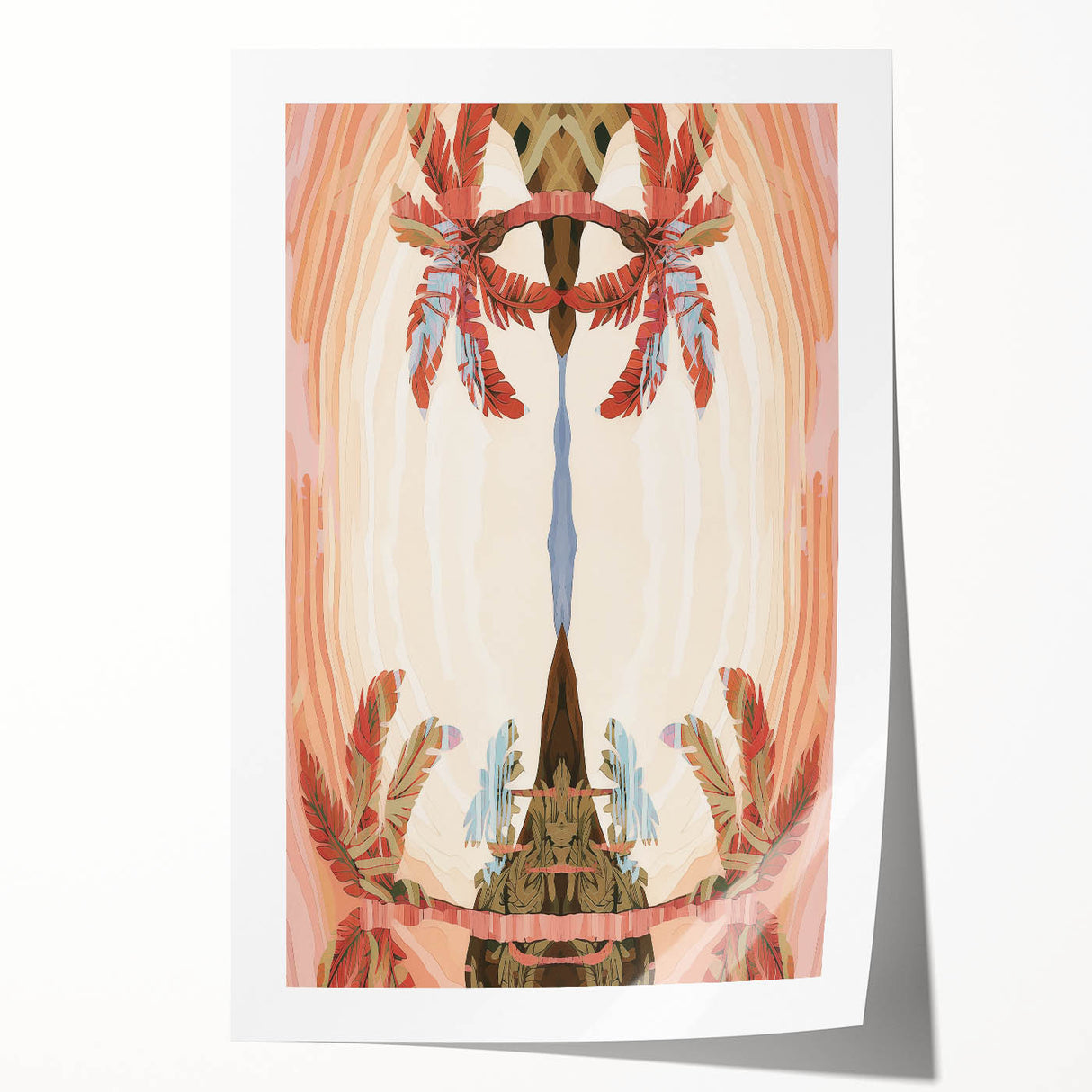 Electric Wall Art: Abstract Tropical Oasis - Modern Electric Decor
