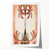 Electric Wall Art: Abstract Tropical Oasis - Modern Electric Decor