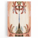 Electric Wall Art: Abstract Tropical Oasis - Modern Electric Decor