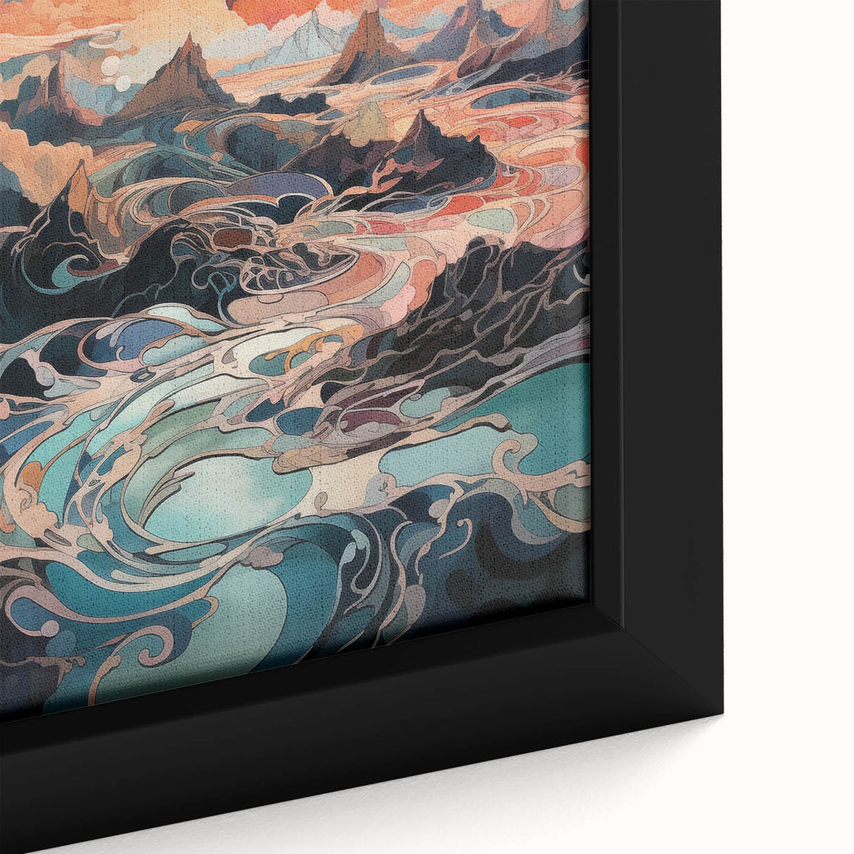 Electric Wall Art: Dreamlike Sunrise Landscape - Modern Electric Decor