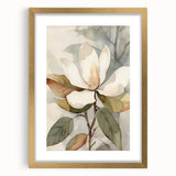 Electric Wall Art: Serene Magnolia Blossom - Modern Electric Decor