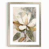 Electric Wall Art: Serene Magnolia Blossom - Modern Electric Decor