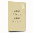 Electric Wall Art: 'and Elves and Magic' Quote - Modern Electric Decor