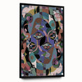 Electric Wall Art: Multi-Dimensional Abstract Face - Modern Electric Decor