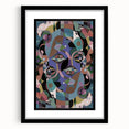 Electric Wall Art: Multi-Dimensional Abstract Face - Modern Electric Decor