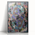 Electric Wall Art: Multi-Dimensional Abstract Face - Modern Electric Decor