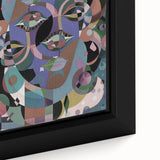 Electric Wall Art: Multi-Dimensional Abstract Face - Modern Electric Decor