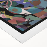 Electric Wall Art: Multi-Dimensional Abstract Face - Modern Electric Decor