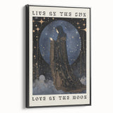 Electric Wall Art: Live by the Sun, Love by the Moon - Modern Decor