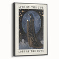 Electric Wall Art: Celestial Moon Goddess - Modern Electric Decor