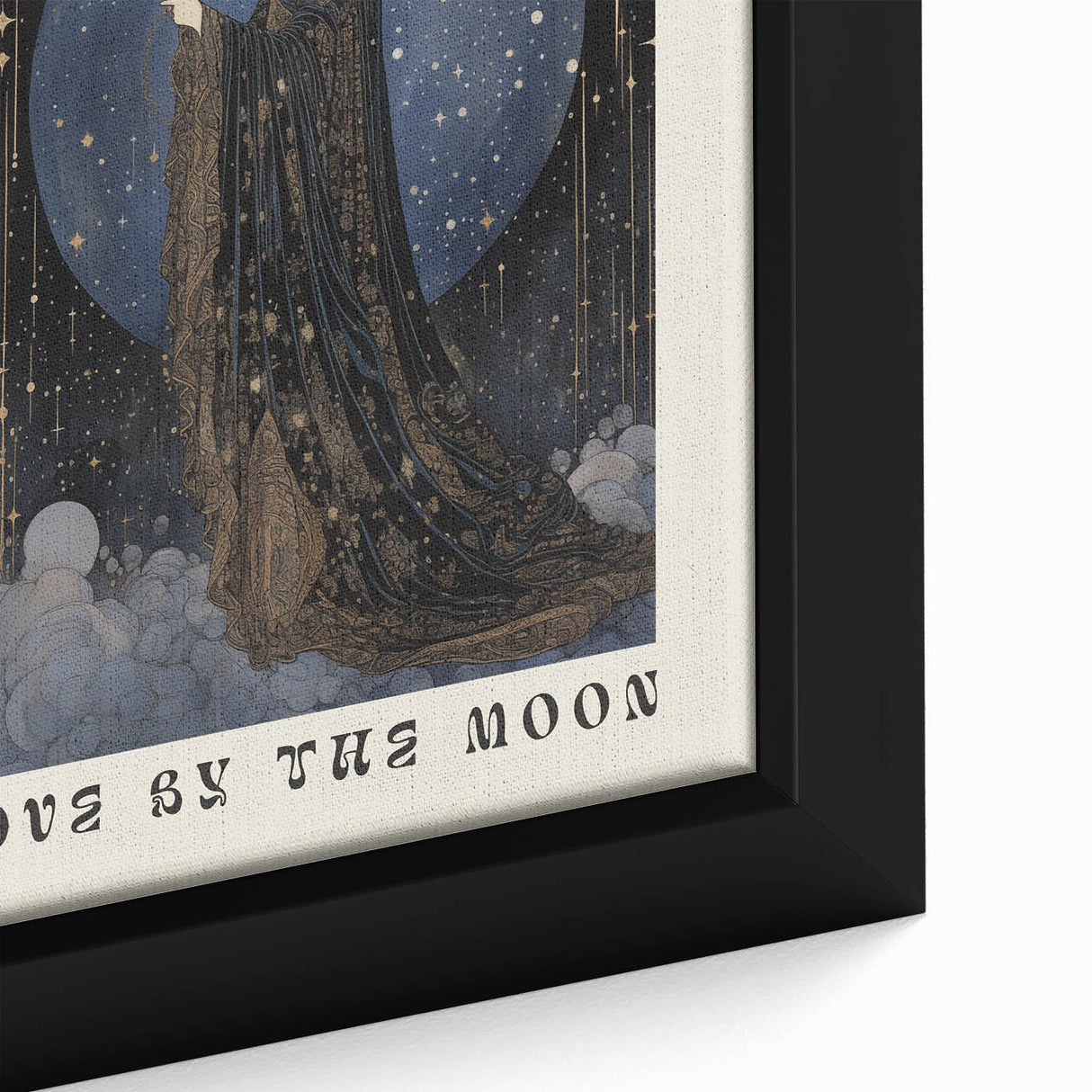 Electric Wall Art: Celestial Moon Goddess - Modern Electric Decor