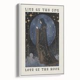 Electric Wall Art: Celestial Moon Goddess - Modern Electric Decor