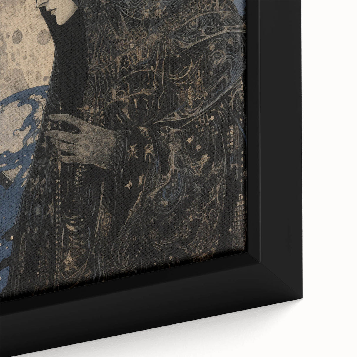 Electric Wall Art: Celestial Moon Priestess - Modern Electric Decor