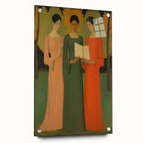 Electric Wall Art: Serene Trio of Women - Modern Electric Decor