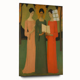 Electric Wall Art: Serene Trio of Women - Modern Electric Decor
