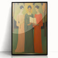 Electric Wall Art: Serene Trio of Women - Modern Electric Decor