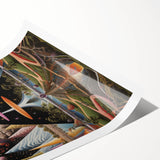 Electric Wall Art - Vibrant Abstract Electric Painting - Futuristic Design