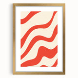 Electric Wall Art - Bold Abstract Waves Painting - Modern Electric Decor