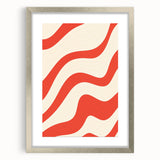 Electric Wall Art - Bold Abstract Waves Painting - Modern Electric Decor