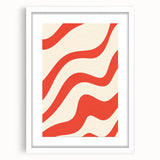 Electric Wall Art - Bold Abstract Waves Painting - Modern Electric Decor