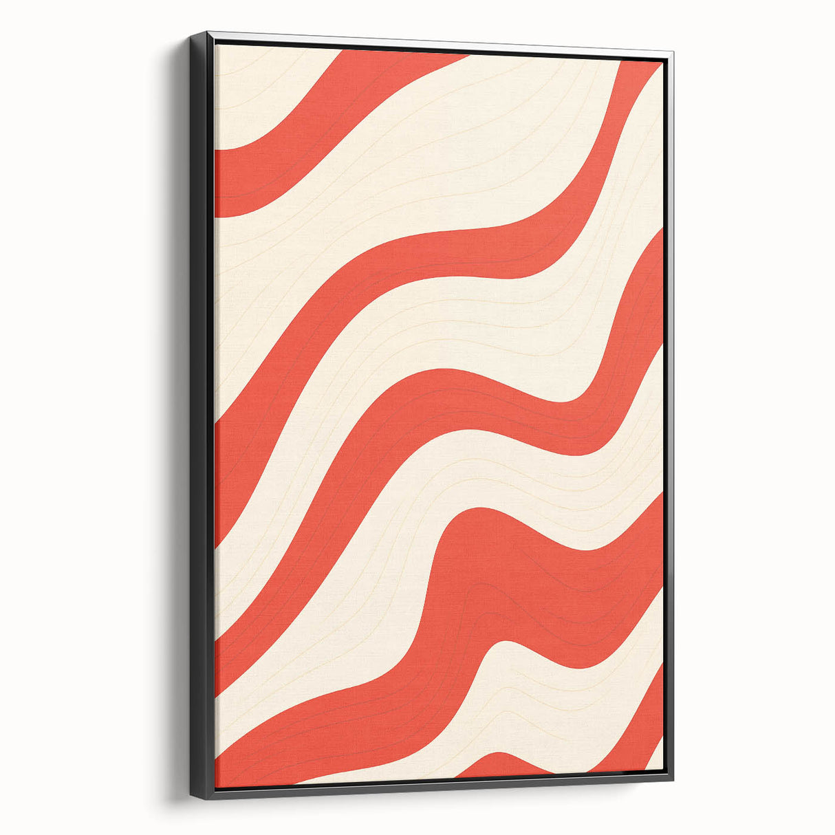 Electric Wall Art - Bold Abstract Waves Painting - Modern Electric Decor