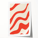 Electric Wall Art - Bold Abstract Waves Painting - Modern Electric Decor